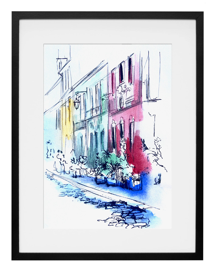 aquarelle-encre-rue-cremieux-paris-amalie-galstyan